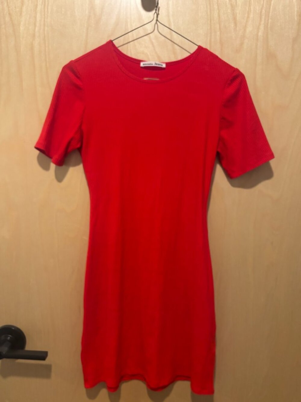 Reformation Ribbed Red Small Mini Dress